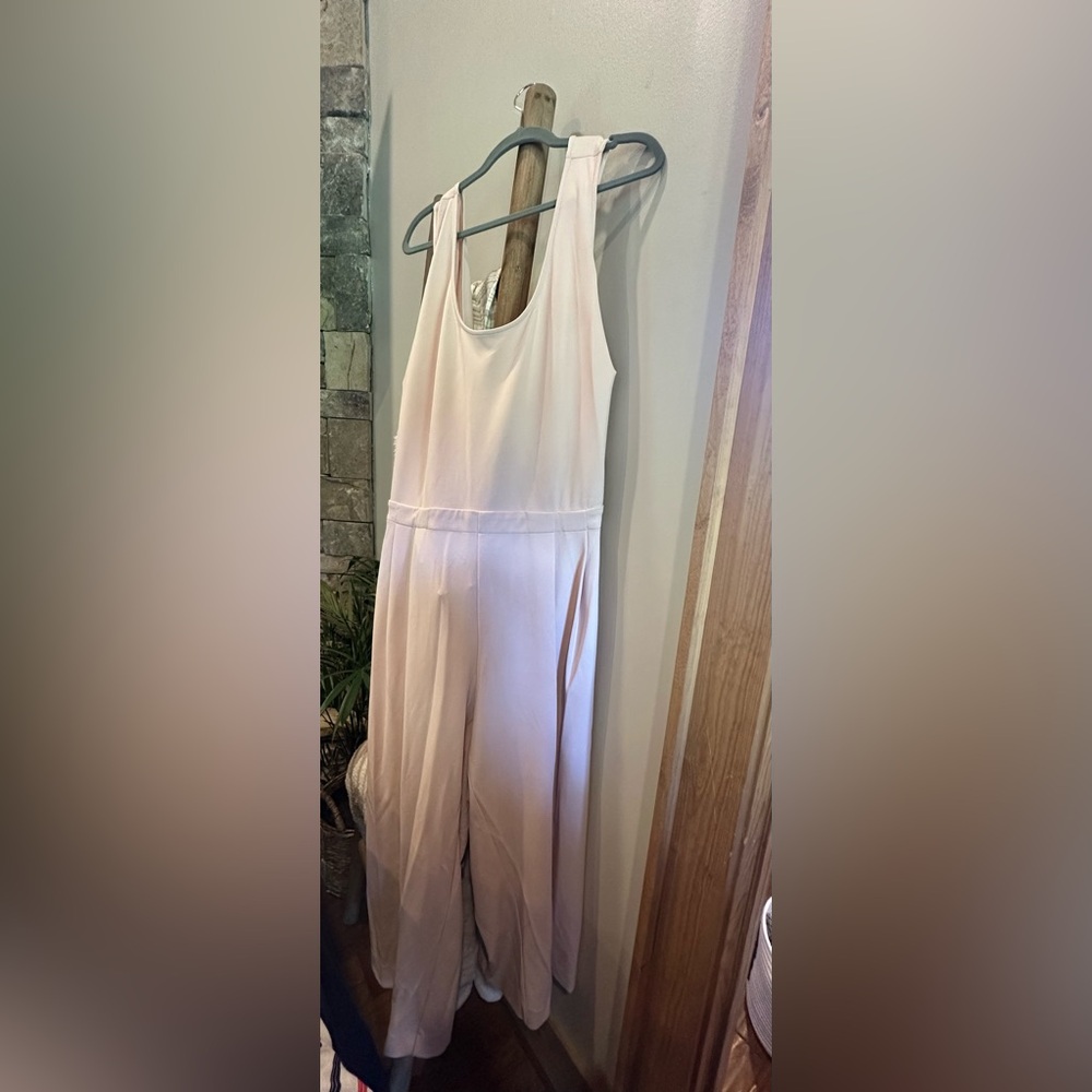 Rachel Roy Blush Wide Leg Jumpsuit, cross tie back, new with tags. So cute!